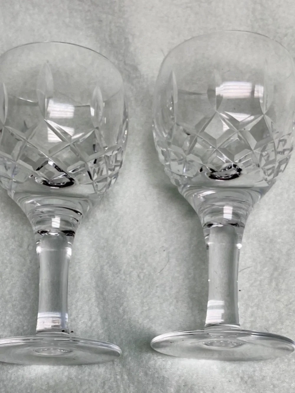 Vintage, Rare 2-pc Glass Crystal Cordials